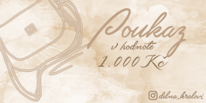 Dárkový poukaz v hodnotě 1000Kč