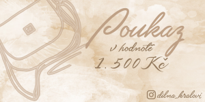 Dárkový poukaz v hodnotě 1500Kč
