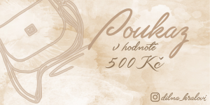 Dárkový poukaz v hodnotě 500Kč