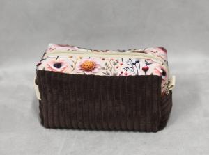 Kosmetická taštička Ema - tmavě hnědá