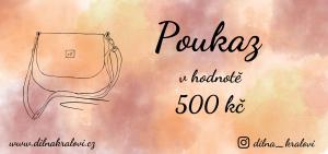 Dárkový poukaz v hodnotě 500Kč